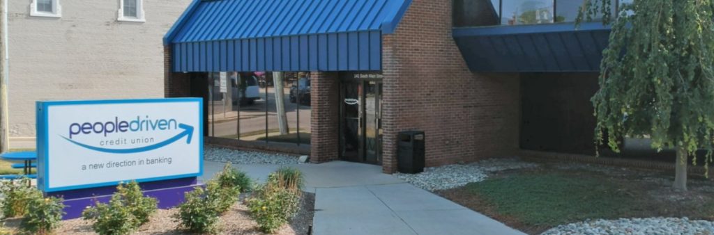 People Driven Credit Union Romeo Branch during the Romeo Peach Festival.