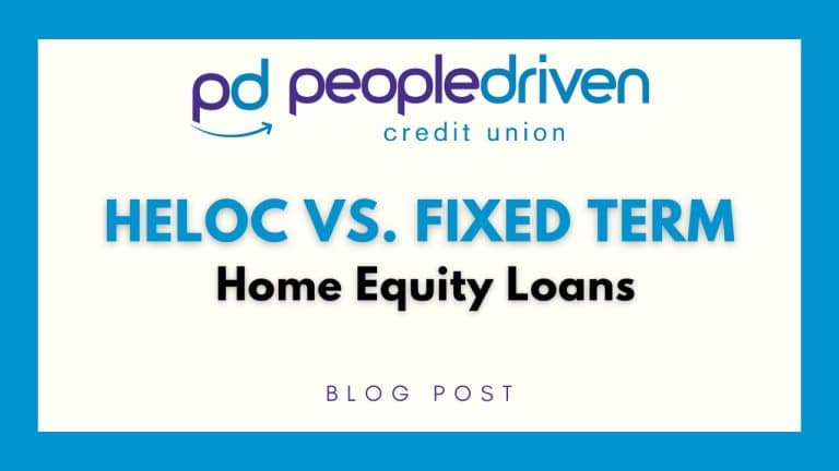 Graphic: HELOC vs. Fixed Term Home Equity Loan.