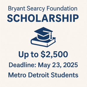 Graphic: The Bryant Searcy Foundation’s $2,500 Scholarship.