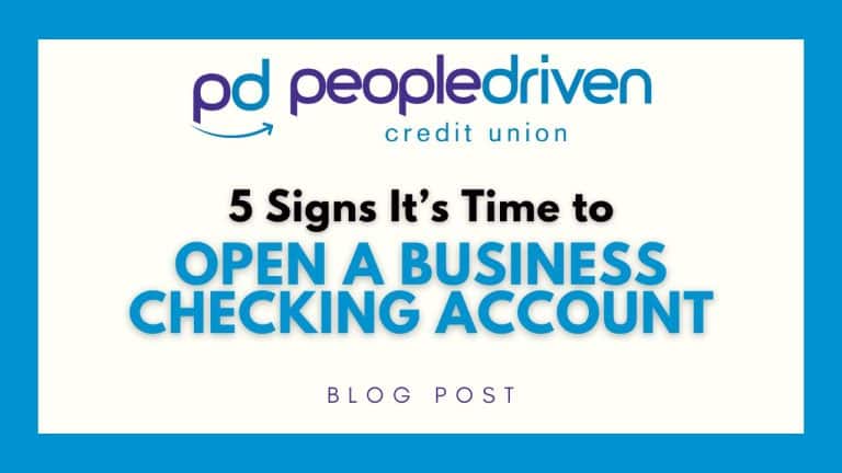 Graphic: 5 Signs It’s Time to Open a Business Checking Account.