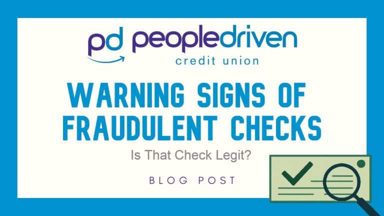 Graphic: Is That Check Legit? Warning Signs of Fraudulent Checks.
