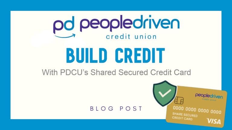 Graphic: Build Credit With PDCU’s Shared Secured Credit Card.