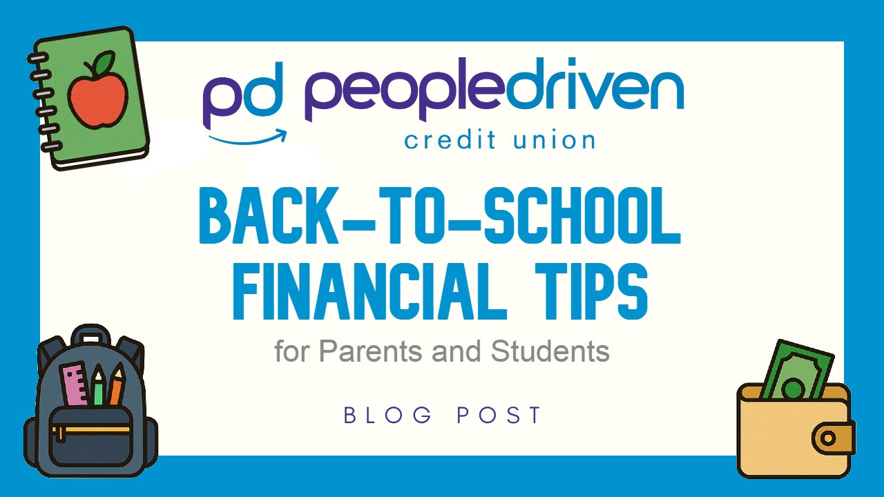Graphic: Back-to-School Financial Tips for Parents and Students.