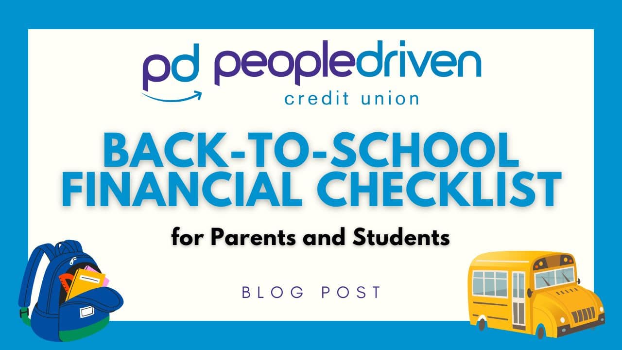 Graphic: Back-to-School Financial Checklist for Parents and Students.