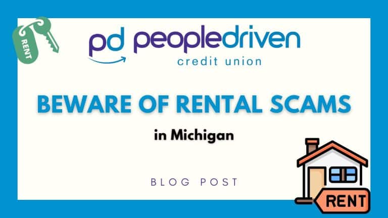 Graphic: Beware of Rental Scams in Michigan.