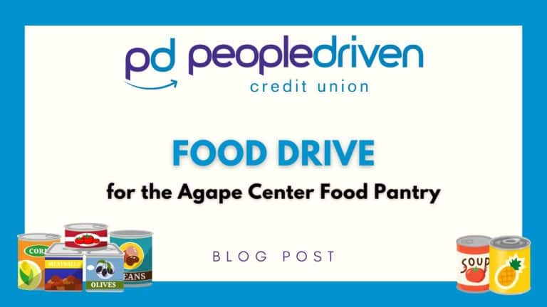 Graphic: 2025 Food Drive for the Agape Center Food Pantry.