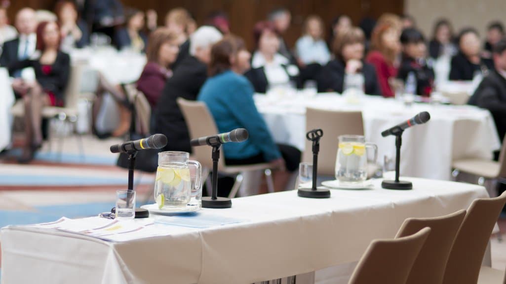 A scene of the audience from the 2025 People Driven Credit Union Annual Meeting.