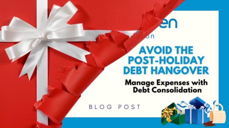 Graphic: Avoid the Post-Holiday Debt Hangover: Manage Expenses with Debt Consolidation.