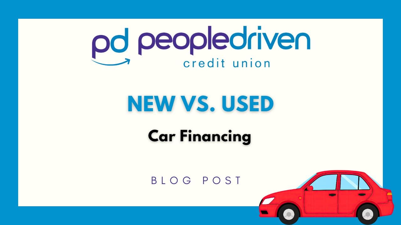 Graphic: New vs. Used Car Financing.