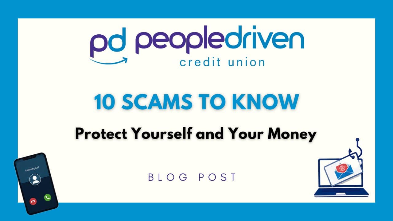 Graphic: 10 Scams to Watch for: Protect Yourself and Your Money.
