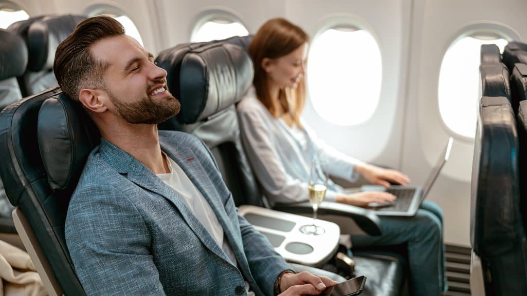 Couple who redeem points from their People Driven Credit Cards spend it on airline travel.