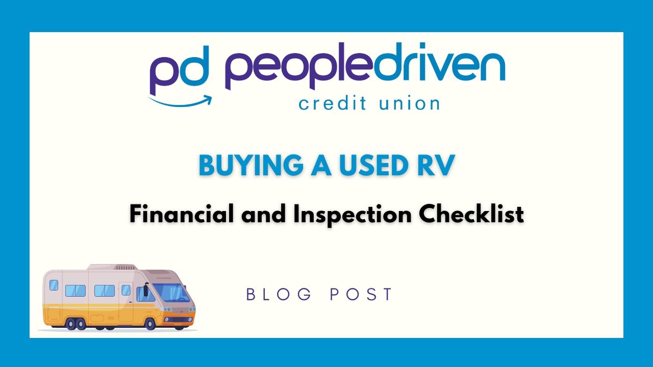 Graphic: Buying a Used RV: Financial and Inspection Checklist.