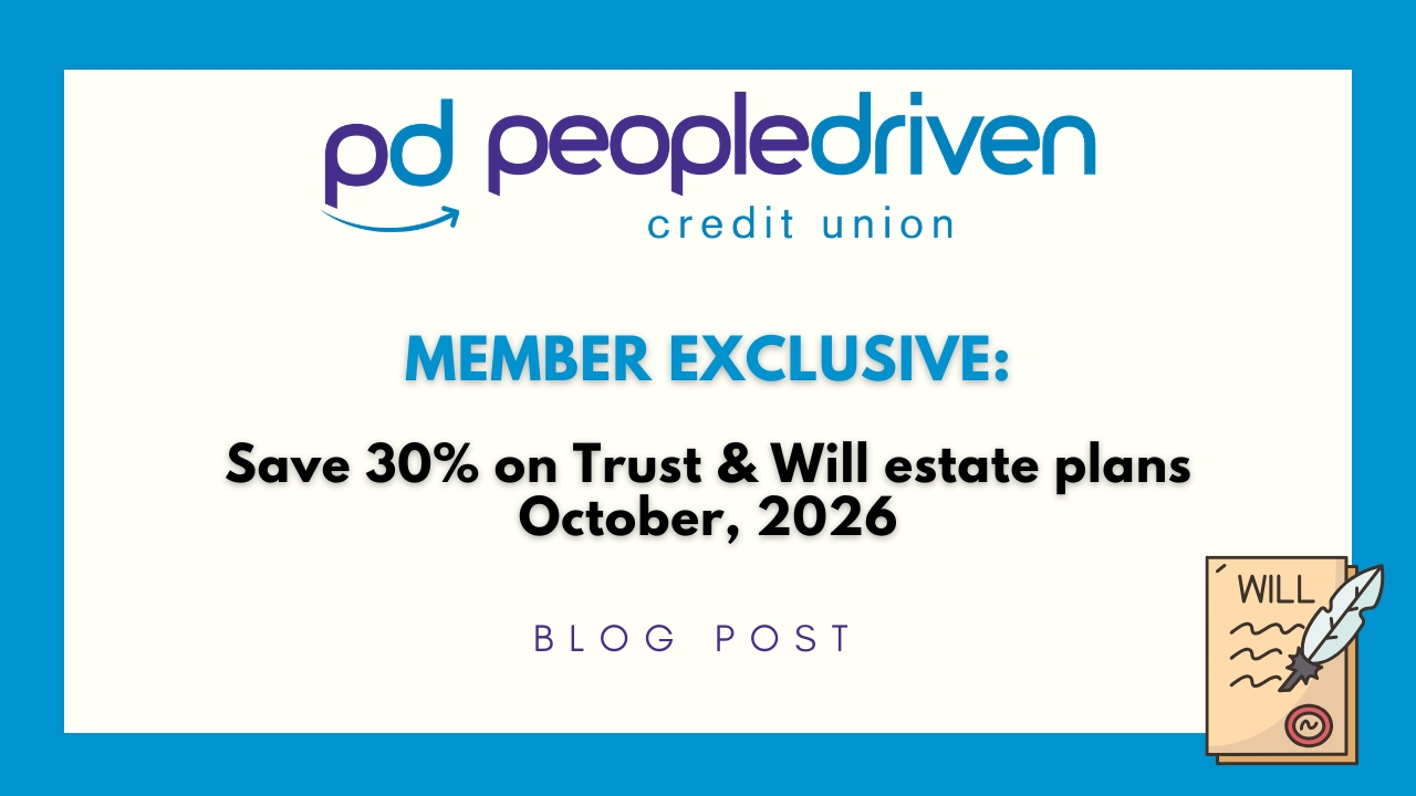 Graphic: Member exclusive: Trust & Will discount- save 30% on Trust & Will estate plans in October.