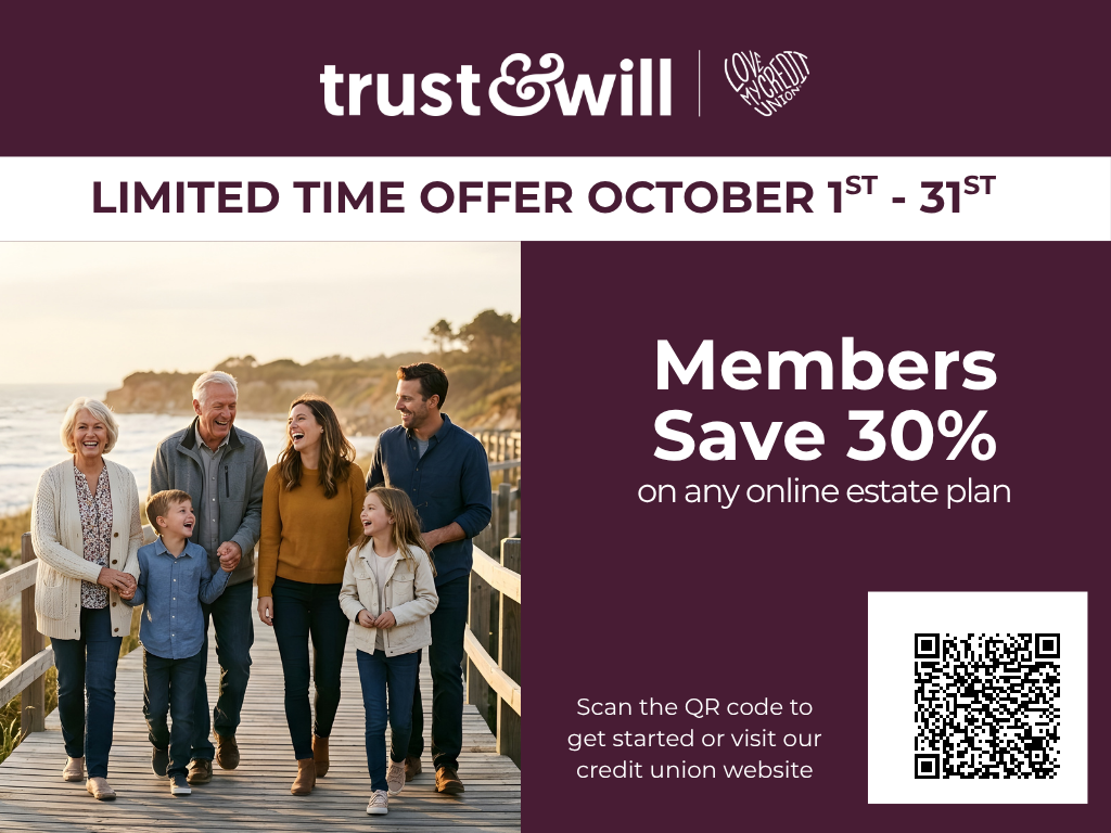 Member exclusive: Save 30% on Trust & Will estate plans in October, 2026.