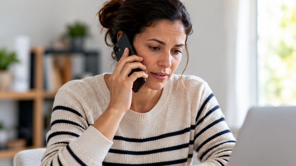 Woman calling about ID restoration after her identity is stolen.