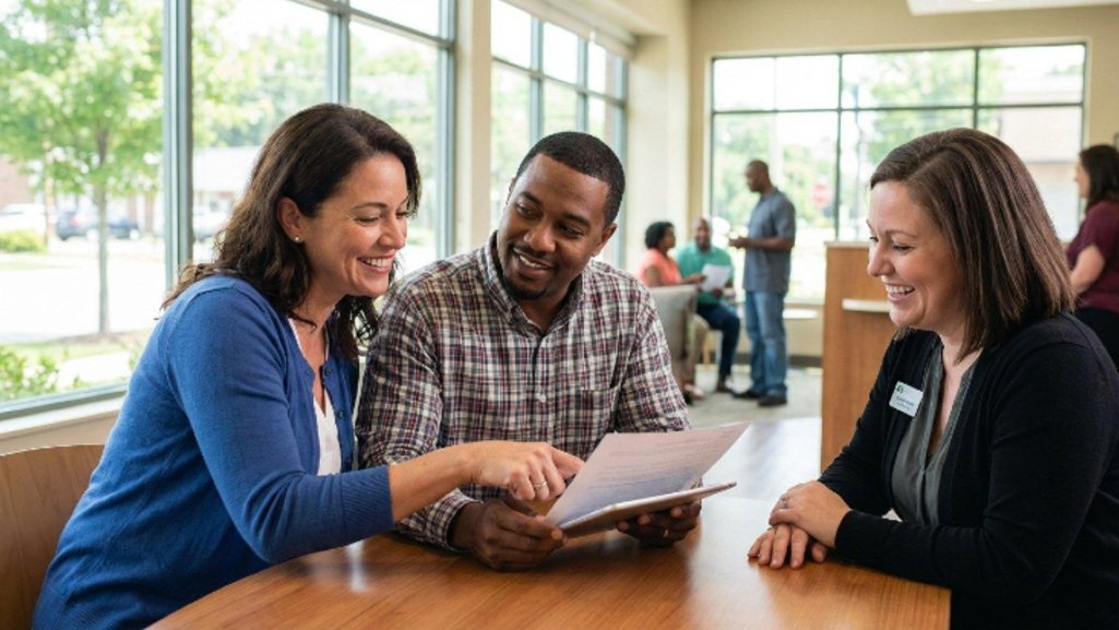Michigan member exploring auto loan and banking options at People Driven Credit Union.
